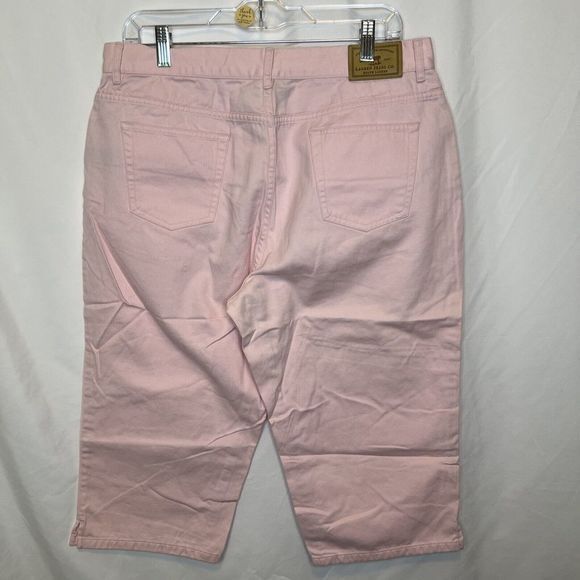 Lauren Jeans Co Ralph Lauren Women's Jeans Size 14P Pink Capris 100%‎ Cotton - Picture 13 of 16